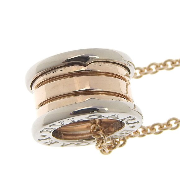 BVLGARI perfect mistake Bee zero 1 B-zero1 Necklace PG/WG - Picture 2 of 6